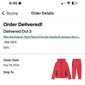 Red Nike Tech (Small)
